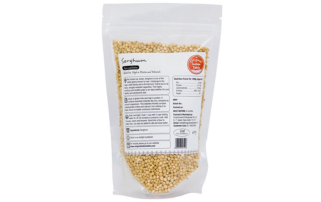 Original Indian Table Sorghum (Karnataka)   Pack  400 grams
